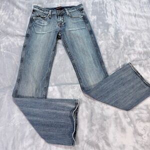 Vigoss Jeans Womens Premium Bootcut Denim Light Wash Size 5 6